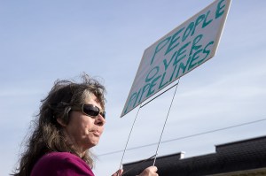 People over pipelines