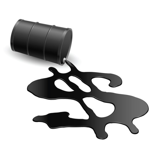 Leaking oil drum spells money.