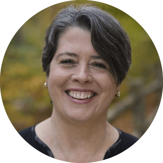 Head-shot of Eileen Flanagan, smiling broadly.