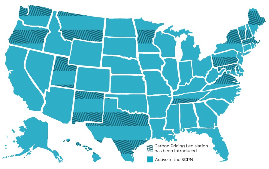 State Climate Policy Network. US Map as menu to states climate data.
