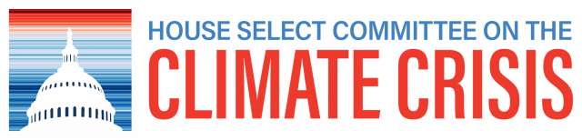 House Select Committee on the Climate Crisis logo. Includes capitol dome.