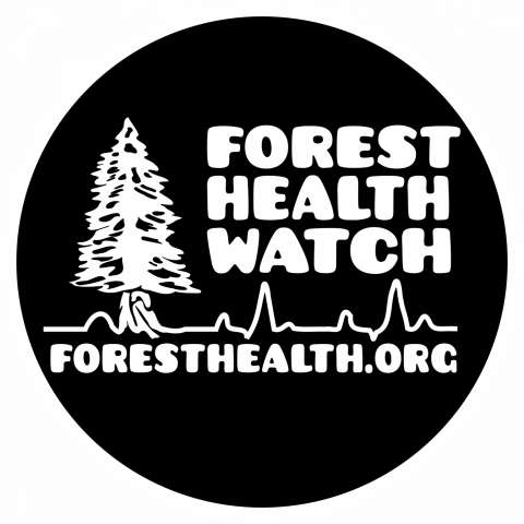 Forest Health Watch. Vital signs circle with tree.