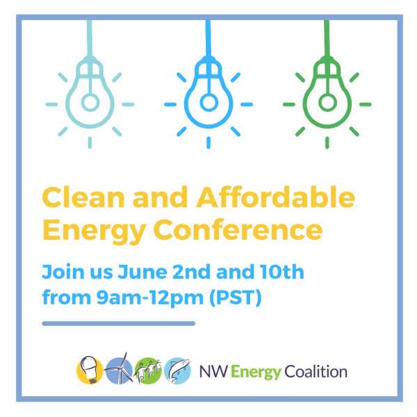 Clean and Affordable Energy Conference. June 2 and 10.