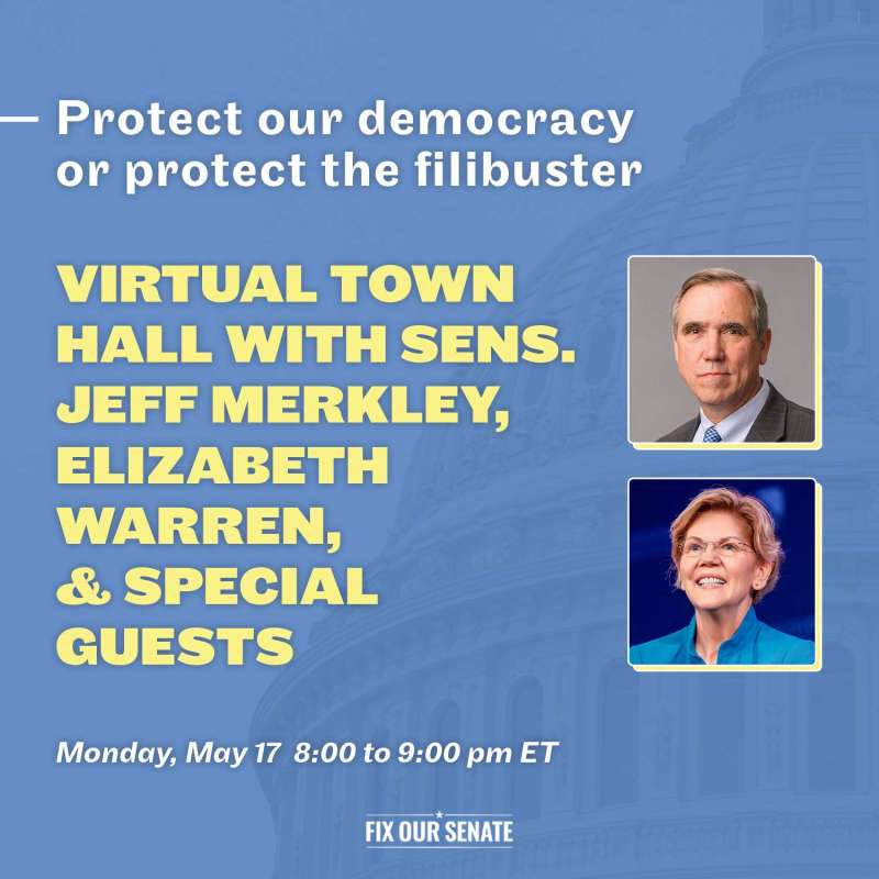 Virtual Town Hall with Sen. Jeff Merkley and Sen. Elizabeth Warren