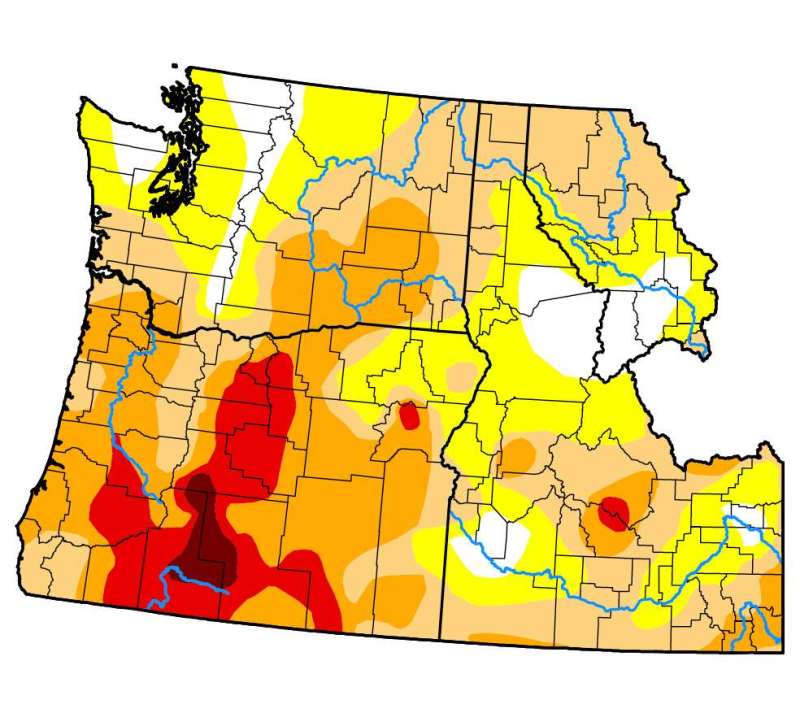 NW Drought Map