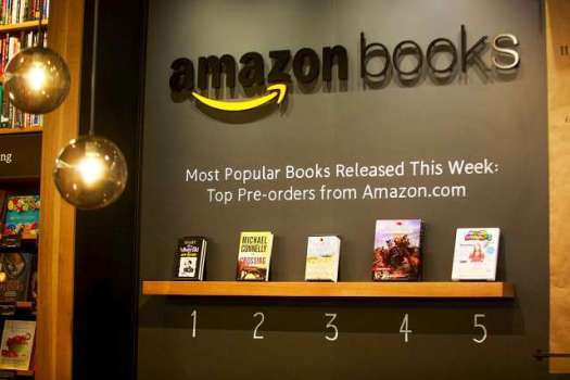 Amazon Books display