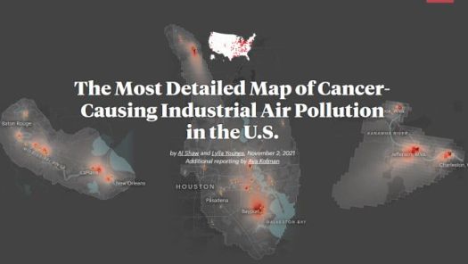 The Most Detailed Map of Cancer-Causing Industrial Air Pollution in the U.S.
