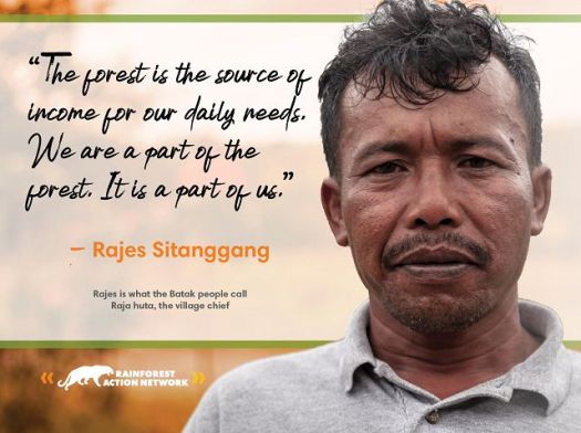 Village Chief-The forest is the source of income for our daily needs.