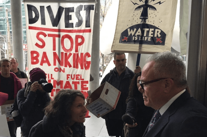 Protest against Vanguard