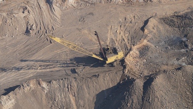 Open pit coal mine