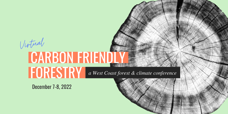 Carbon Friendly Forestry webinar flyer
