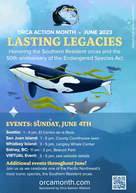 orca month poster for washington state