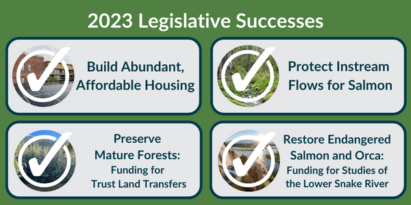 Washington state legislative success for the environment from the Sierra Club
