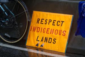 respect indigenous lands poster