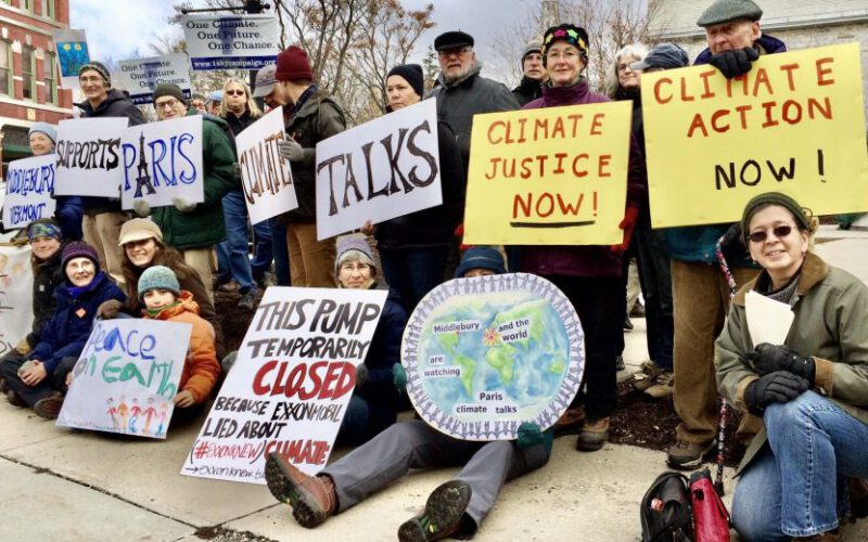 Climate justice protesters in Vermont. Image - Third Act
